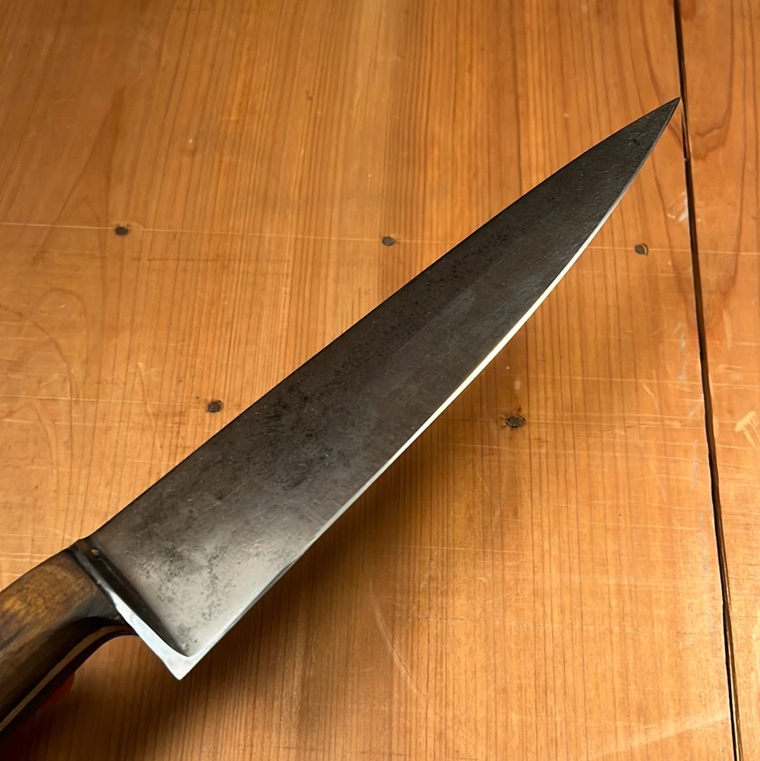 Vintage Unmarked Forged 8" Chef Knife Carbon Steel -Germany 1950's/60's? 7 Vintage Unmarked Forged 8" Chef Knife Carbon Steel -Germany 1950's/60's? - Image 5