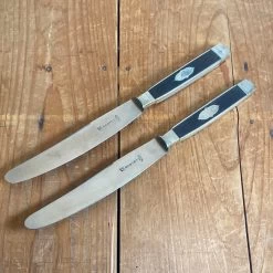 Vintage J A Henckels ‘Bastet’ Niet Roestend Table Knives X2 For Netherlands 1920’s