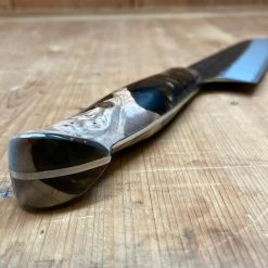 Nigara Hamono 210mm Gyuto SG2 Kurouchi Tsuchime Stabilized Maple Burl W/ Acrylic Western Handle -Knife shop image 5b44734a fdf8 4c0e a047 454db3581f9d