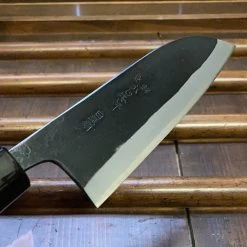 Kaji-bei 135mm Santoku Iron Clad Shirogami 2 Kurouchi Buffalo Horn 11 Kaji-bei 135mm Santoku Iron Clad Shirogami 2 Kurouchi Buffalo Horn -Knife shop image 5dba676e 8768 4c2b 9100 279119744ae6