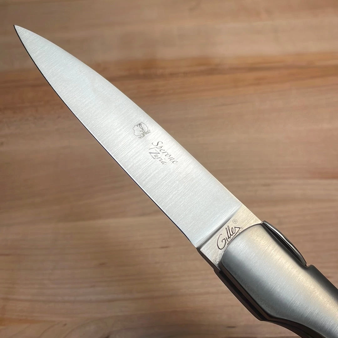 Fontenille Pataud Sperone 12cm Pocket Knife Carved Pinned Buffalo Horn Tip Lockback 4 Fontenille Pataud Sperone 12cm Pocket Knife Carved Pinned Buffalo Horn Tip Lockback - Image 2