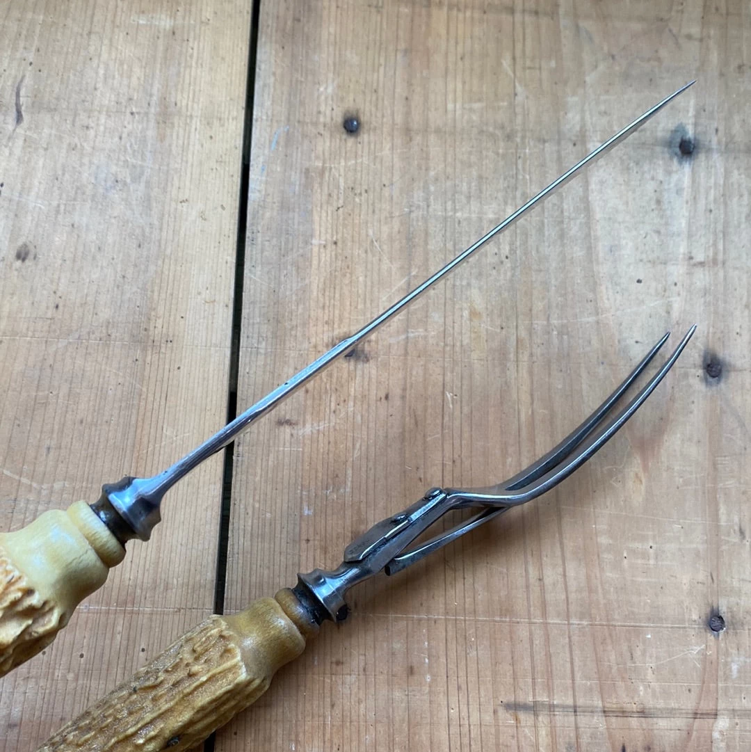 Vintage A J Jordan AAA1 Small Carving Set Sheffield 1890’s-1920’s 7 Vintage A J Jordan AAA1 Small Carving Set Sheffield 1890’s-1920’s - Image 5