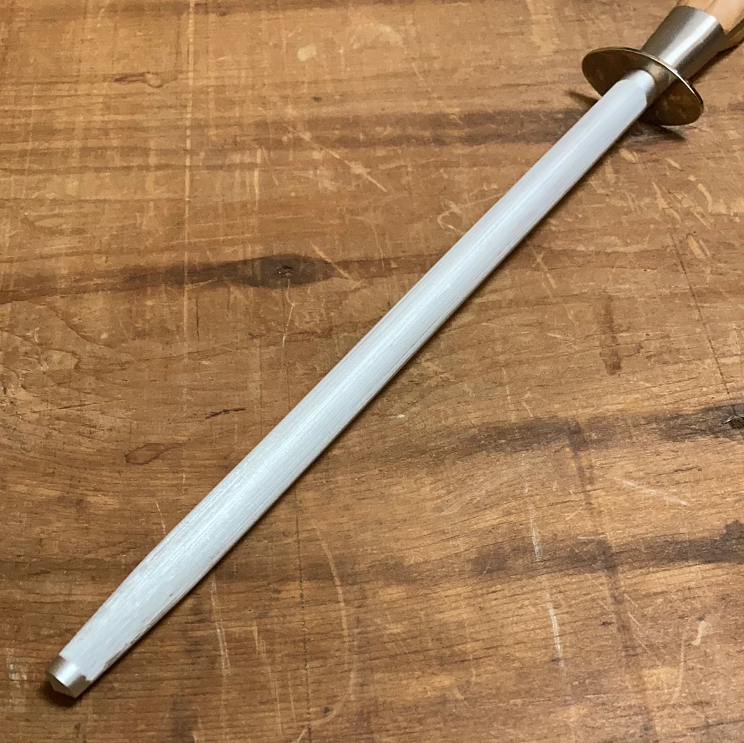 K Sabatier Authentique 8" Honing/Sharpening Steel Olive Handle 5 K Sabatier Authentique 8" Honing/Sharpening Steel Olive Handle - Image 3