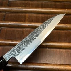 Tsukasa Hinoura 150mm Petty Shirogami Warikomi Kitaeji Suminagashi Burnt Chestnut Horn -Knife shop image 66ad6342 83e5 4348 9dee 5f8b694e44fd
