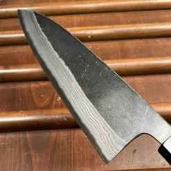 Kumokage 210mm Gyuto Aogami 2 Kurouchi Carbon Damascus Oct Teak Horn -Knife shop image 66bfea0a 3b7c 4041 844a 1612cdb46aaa