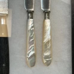 Vintage Antique German Table Knives In Shadow Box Henckels & Gottleib Late 19th Early 20th C -Knife shop image 678c19be 1445 412e a0c9 025febd0ad80