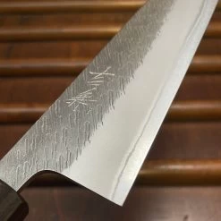 Yoshikane Hamono 210mm Gyuto Shirogami 2 Kurouchi Tsuchime Enju W Double Ebony Ferrule -Knife shop image 67e3e3b9 ec62 48d6 9ef4 03cfab8ccbe3