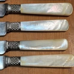 Vintage Landers Frary & Clark Set Of 12 Luncheon Knives Silverplate Carbon MOP In Box -Knife shop image 6848f4be 7b8b 4f6d be4b 377d91d9cce4