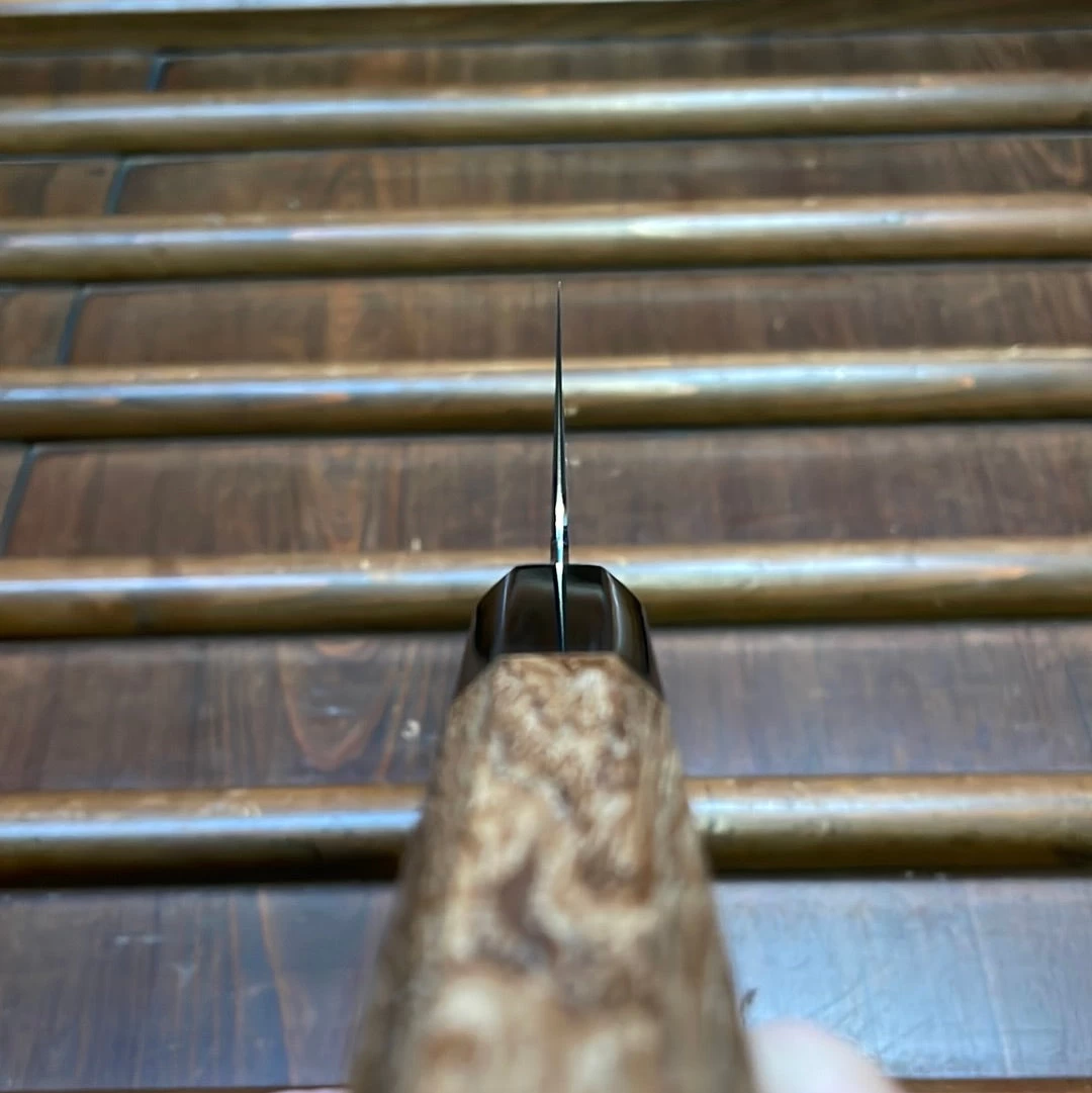 Myojin Naohito 180mm Santoku SG2 Stainless Kasumi Teak 10 Myojin Naohito 180mm Santoku SG2 Stainless Kasumi Teak - Image 8