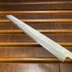 Seconds - Hitohira Tanaka Manzo 270mm LEFTY Kiritsuke Yanagi Aogami 1 Damascus Ebony With Saya -Knife shop image 71e0ac4c af5f 44f7 9f7b 235cb437845a