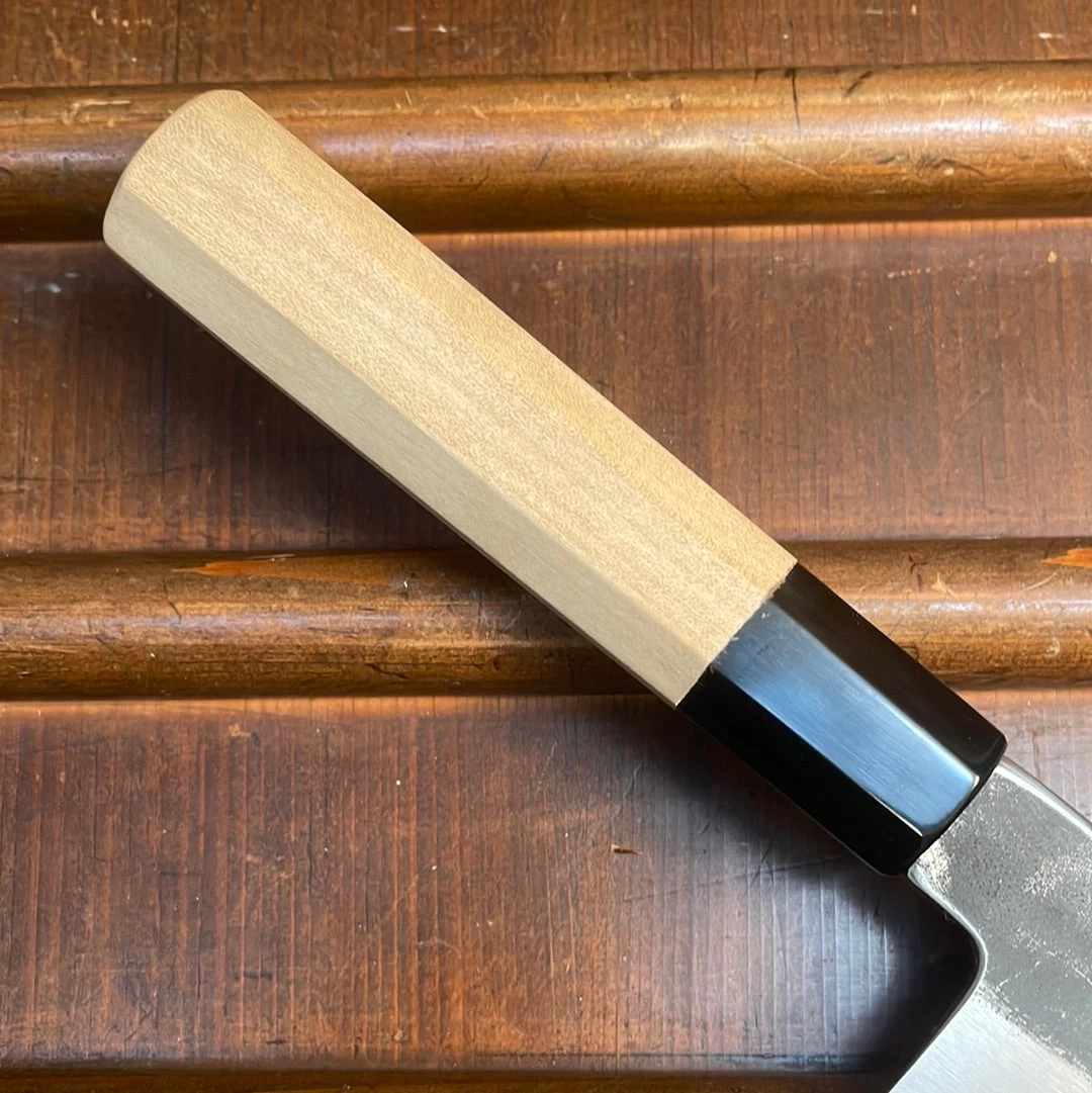 Sakai Kikumori Nakagawa 210mm Gyuto Shirogami 1 Kurouchi Ho Wood With Saya 5 Sakai Kikumori Nakagawa 210mm Gyuto Shirogami 1 Kurouchi Ho Wood With Saya - Image 3