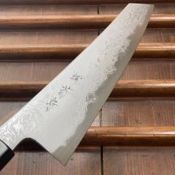 Sakai Kikumori X Bernal Cutlery Sori 225mm Kiritsuke Gyuto Aogami 1 Suminagashi -Knife shop image 746fc2d6 24f9 4b41 9780 525a2e50d07e