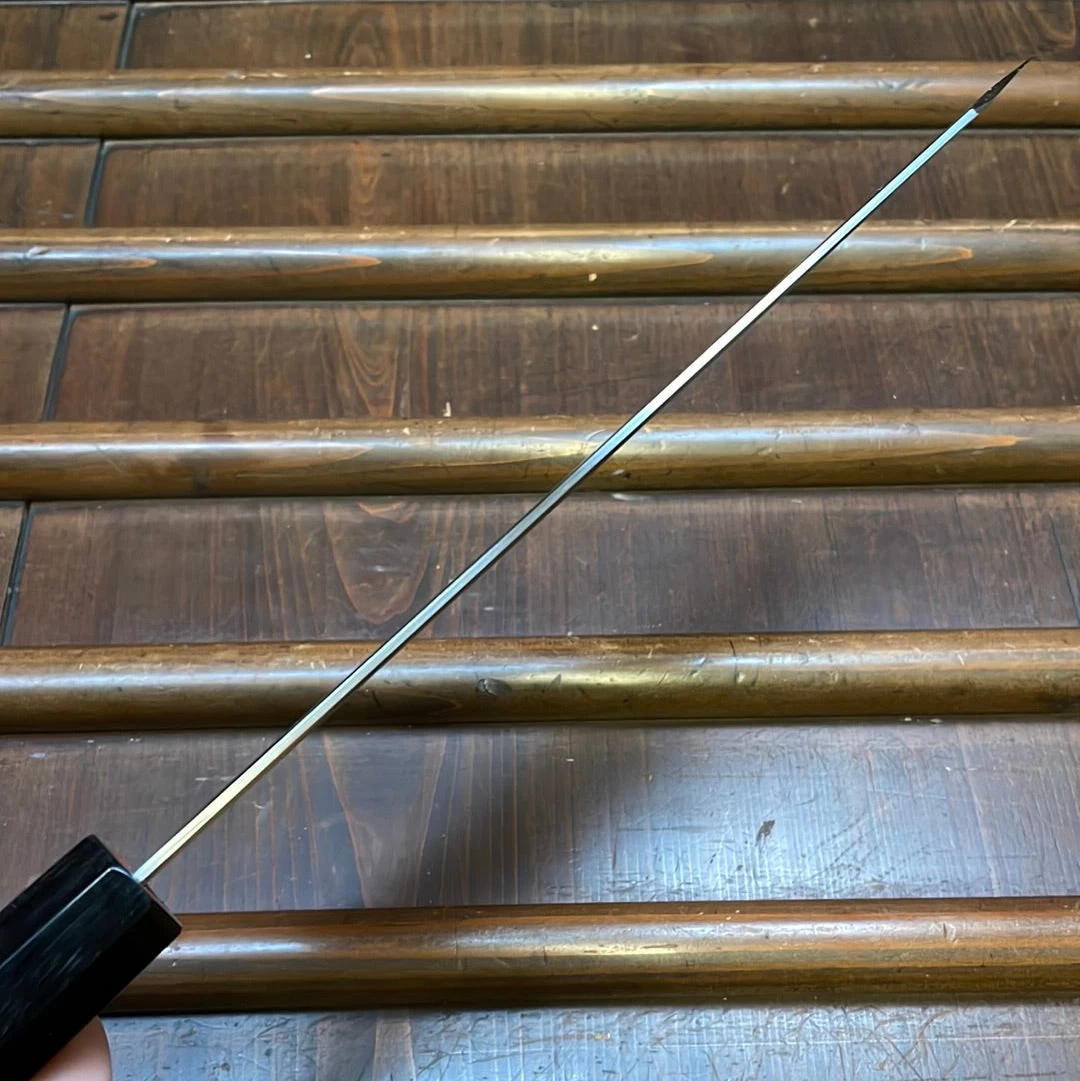 Myojin Naohito 240mm Kiritsuke Gyuto SG2 Stainless Kasumi Teak 10 Myojin Naohito 240mm Kiritsuke Gyuto SG2 Stainless Kasumi Teak - Image 8