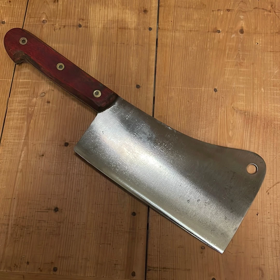 Vintage Le Cobaye 7.25” Cleaver Carbon Steel France 20.9 Oz 6 Vintage Le Cobaye 7.25” Cleaver Carbon Steel France 20.9 Oz - Image 4