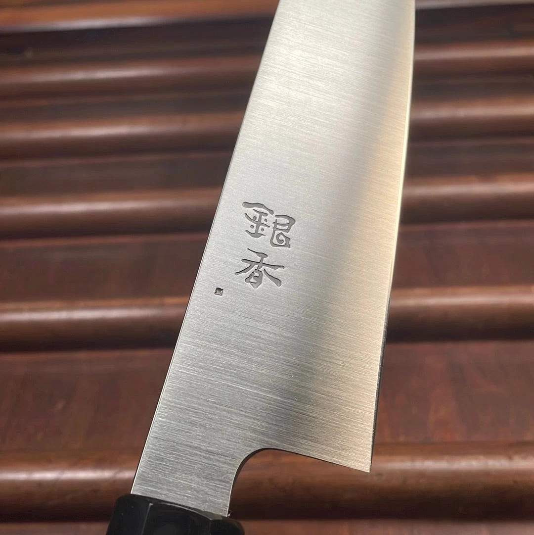 Ashi Hamono Ginga 180mm Wa-Gyuto Swedish Stainless With Saya 8 Ashi Hamono Ginga 180mm Wa-Gyuto Swedish Stainless With Saya - Image 6