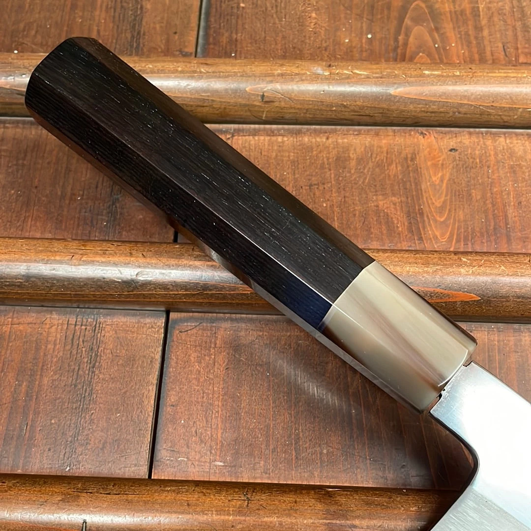 Hatsukokoro Komorebi 210mm Gyuto Aogami 2 Kyomen Hand Finished Kireba Ebony Blonde 4 Hatsukokoro Komorebi 210mm Gyuto Aogami 2 Kyomen Hand Finished Kireba Ebony Blonde - Image 2