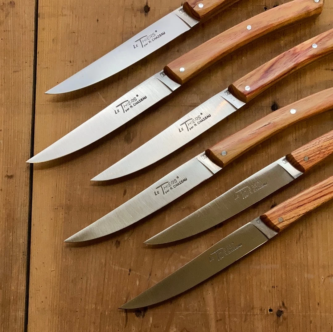 Chazeau Honoré Le Thiers Steak Knife Set Of 6 Rosewood 4 Chazeau Honoré Le Thiers Steak Knife Set Of 6 Rosewood - Image 2
