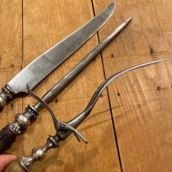 Vintage LF&C Universal Carving 3Pc Set Knife Fork Steel Carbon Steel Stag Sterling -Knife shop image 7e601edf 7d02 434b 9baf d4bf213f853f