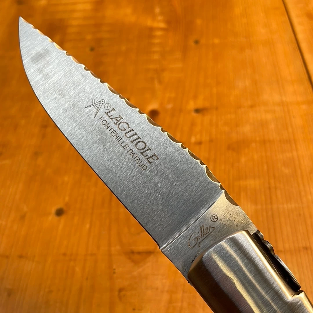 Fontenille Pataud Laguiole Sport 13cm Pocket Knife Guilloché Pistachio Lockback 4 Fontenille Pataud Laguiole Sport 13cm Pocket Knife Guilloché Pistachio Lockback - Image 2