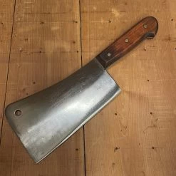 Vintage Harold Leonard & Co 9” Cleaver Carbon Steel Italy 1950’s/60’s?