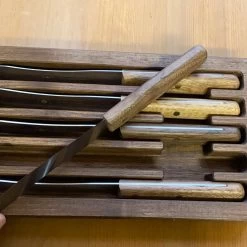 Friedr Herder Set Of Buckels Knives Walnut In Walnut Drawer Storage -Knife shop image 8996f0c7 b0f2 4d66 b6a4 129ed059f890