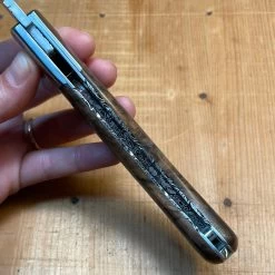 Fontenille Pataud Laguiole Sport 13cm Pocket Knife Damascus Walnut With Delicate Golden File Work Lockback -Knife shop image 8b6ed760 e835 449b b51c dc3193001af7