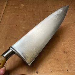 Vintage American LF&C Nogent Style 9" Chef Forged Carbon Steel Antler Re-Handle -Knife shop image 8b9d382a ac93 4877 82c1 ce095bef0021