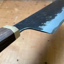 Blenheim Forge 165mm Nakiri Stainless Clad Aogami Super Fumed Oak & Brass 14 Blenheim Forge 165mm Nakiri Stainless Clad Aogami Super Fumed Oak & Brass -Knife shop image 8cdfc01f adec 4e4c b010 1f1fee6f8fc1