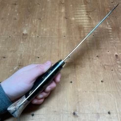 Nigara Hamono 210mm Gyuto SG2 Kurouchi Tsuchime Stabilized Maple Burl W/ Acrylic Western Handle -Knife shop image 8d3485de 1ba6 442a 8007 235b4088d116