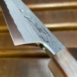 Seconds - Hitohira Tanaka Manzo 270mm LEFTY Kiritsuke Yanagi Aogami 1 Damascus Ebony With Saya -Knife shop image 8d85abe1 5bd1 412b 86c4 72a7b9cff6d1