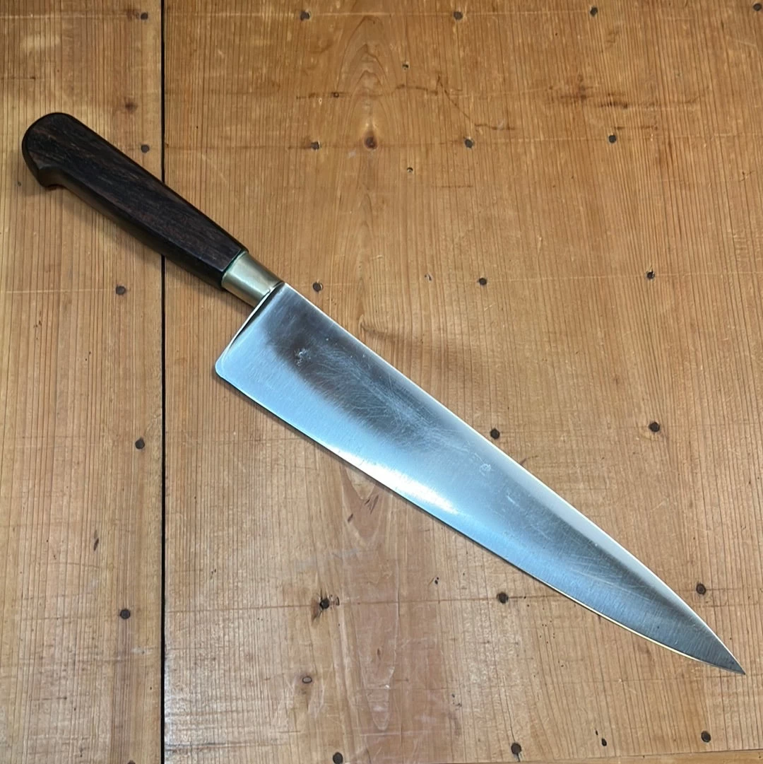 Vintage E. Peter Paris Nogent Style 10" Chef Carbon Steel Late 19th Early 20th C VGC 4 Vintage E. Peter Paris Nogent Style 10" Chef Carbon Steel Late 19th Early 20th C VGC - Image 2