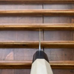 Sakai Kikumori Kikuzuki Kasumi 180mm Santoku Shirogami 2 With Saya -Knife shop image 937dea07 4a23 44c6 b972 f6da03644e72