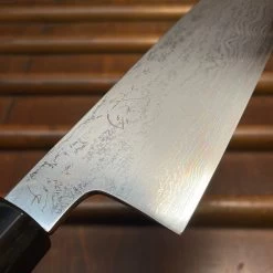 Hatsukokoro Komorebi 180mm Santoku Aogami 2 Damascus Ebony Handle -Knife shop image 9451e09a 7729 4e76 8b86 05a9ad790c97