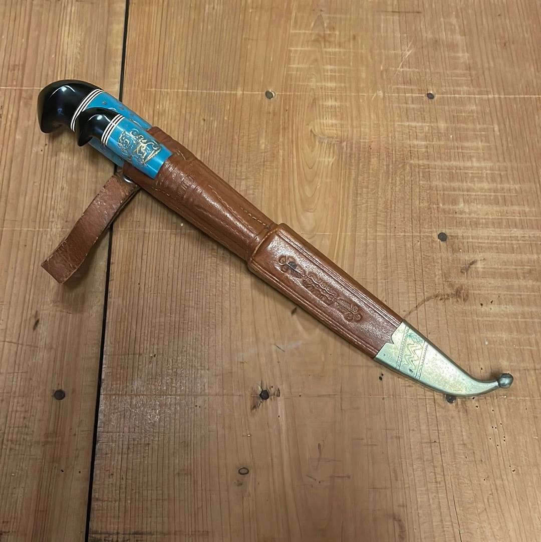 Luomanen & Kumpp Double Puukko Carbon Steel Galalite Minty 1922-45 3 Luomanen & Kumpp Double Puukko Carbon Steel Galalite Minty 1922-45