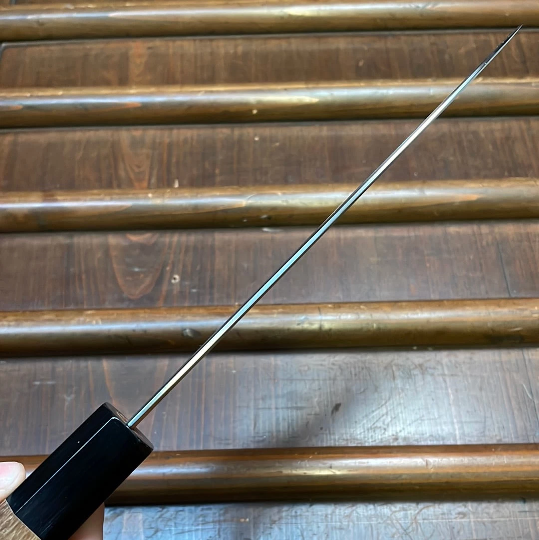 Myojin Naohito 180mm Santoku SG2 Stainless Kasumi Teak 9 Myojin Naohito 180mm Santoku SG2 Stainless Kasumi Teak - Image 7