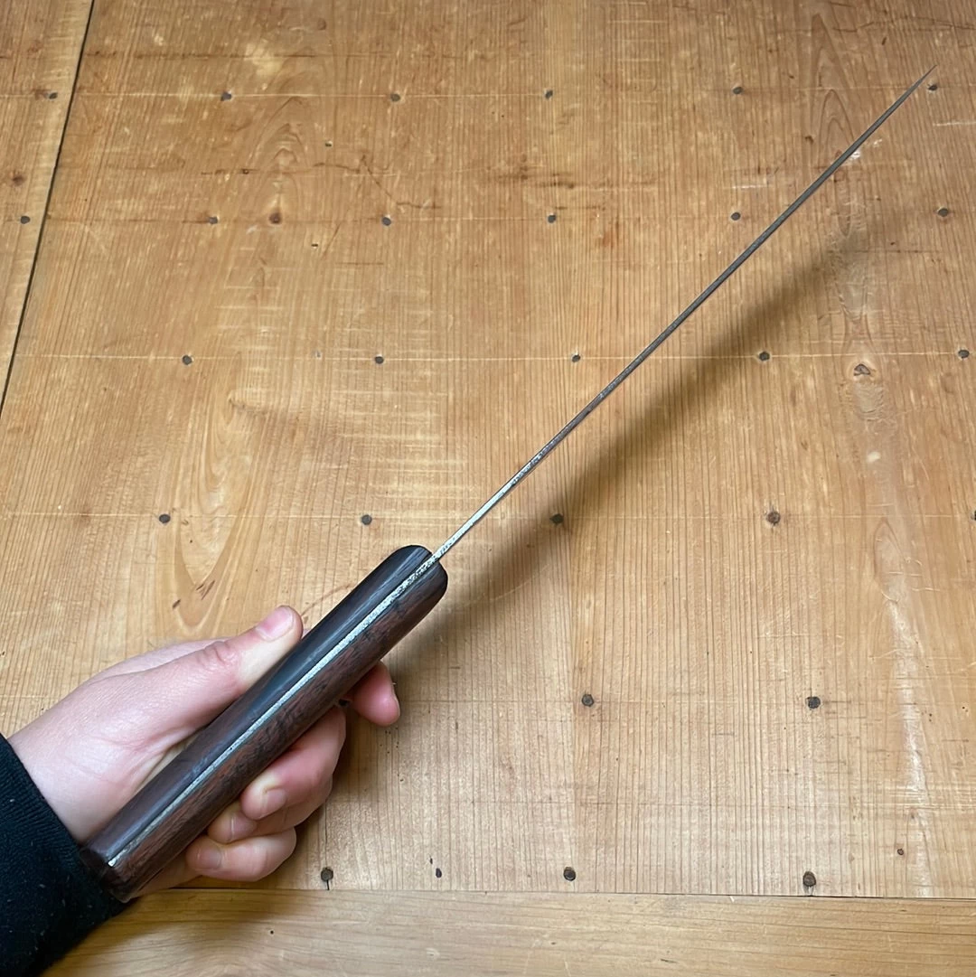 Vintage Russell Green River Works 10" Scimitar Carbon Steel & Rosewood 1920's-40's 7 Vintage Russell Green River Works 10" Scimitar Carbon Steel & Rosewood 1920's-40's - Image 5