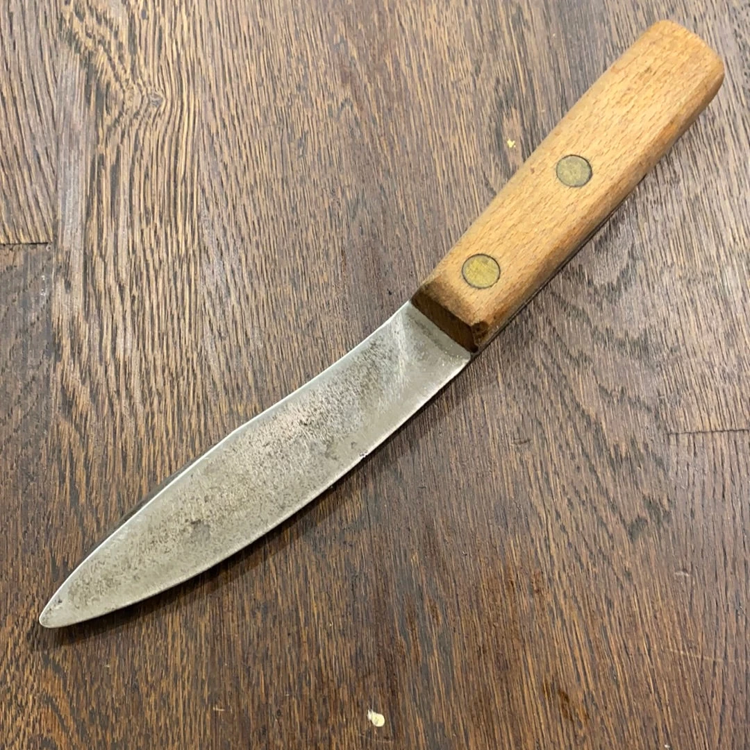Vintage Village Blacksmith 5” Carbon Steel Skinning Knife Beech Handle 1930’s 3 Vintage Village Blacksmith 5” Carbon Steel Skinning Knife Beech Handle 1930’s