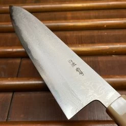Yoshikazu Tanaka 210mm Gyuto Shirogami 1 Damascus Ebony -Knife shop image 9f16f0e6 bf85 4291 8399 0d7321367df8