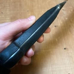 Vintage American 10" Flexible Slicer Hand Forged Carbon Steel Ebony Brass 14 Vintage American 10" Flexible Slicer Hand Forged Carbon Steel Ebony Brass -Knife shop image a04015df 21e3 4d79 a1f2 0d60ede133db