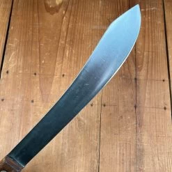 Vintage Foster Bros 10” Bullnose Scimitar Carbon Steel Hardwood Handle -Knife shop image a0402856 b85d 4b4c a1b8 ecb60fad63c5