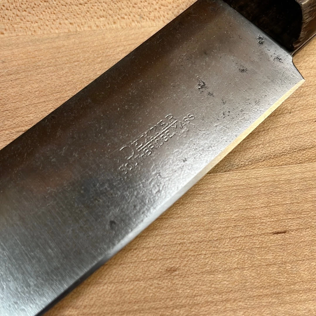 Vintage Dexter 10" Scimitar Carbon Steel Hollow Ground Rosewood 1950's-70's 7 Vintage Dexter 10" Scimitar Carbon Steel Hollow Ground Rosewood 1950's-70's - Image 5