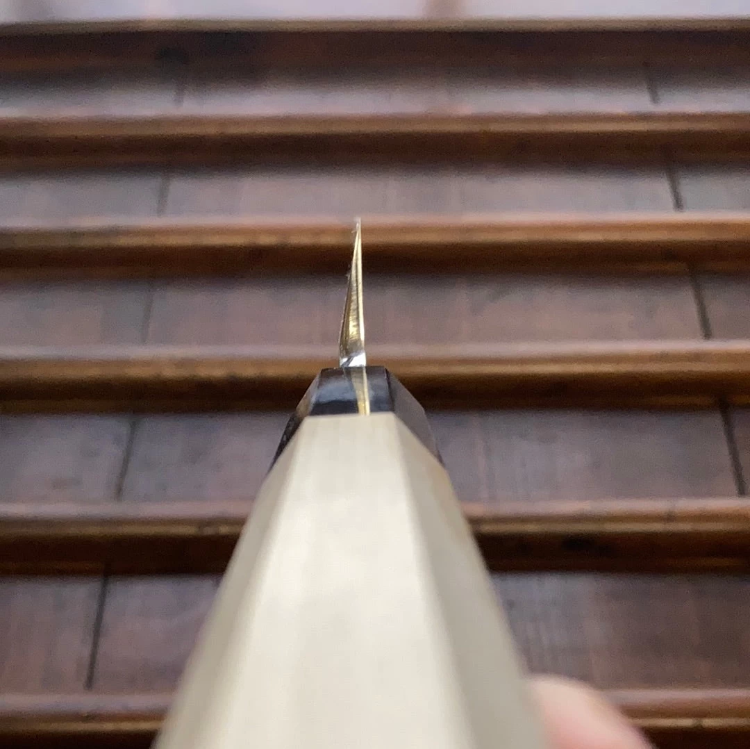 Hitohira Kikuchiyo Manzo 300mm Yanagi Aogami 2 Ho Wood With Saya 11 Hitohira Kikuchiyo Manzo 300mm Yanagi Aogami 2 Ho Wood With Saya - Image 9