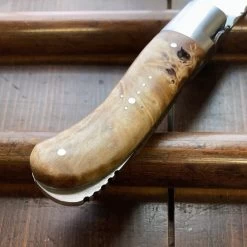 Fontenille Pataud Laguiole Gentleman 10.5cm Pocket Knife Stabilized Poplar Burl Lockback -Knife shop image a248feda c33b 4346 81ef 332881b97478