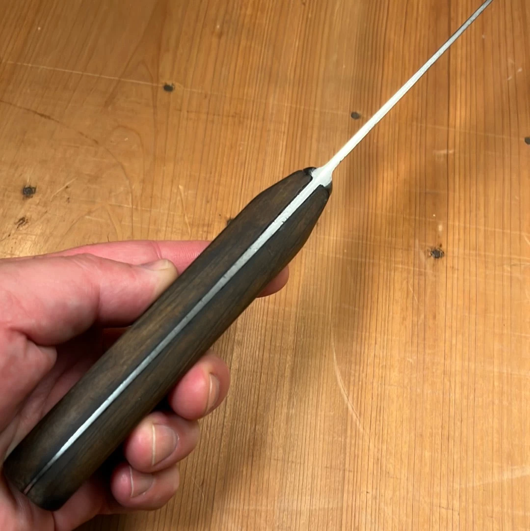 Vintage Unmarked Forged 8" Chef Knife Carbon Steel -Germany 1950's/60's? 6 Vintage Unmarked Forged 8" Chef Knife Carbon Steel -Germany 1950's/60's? - Image 4