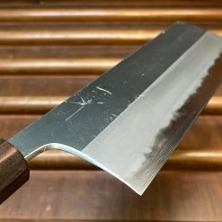 Hitohira Togashi 180mm Nakiri Aogami 2 Kurouchi Cherry Handle (Ebony End) 13 Hitohira Togashi 180mm Nakiri Aogami 2 Kurouchi Cherry Handle (Ebony End) -Knife shop image a6b85348 44e2 44a0 b211 7d41055523b1
