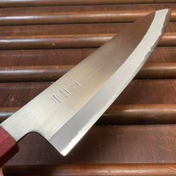 Tagai Sanjo 210mm Gyuto Migaki Stainless Clad Shirogami 2 Oak And Bubinga Handle -Knife shop image a7014747 9dab 4607 bd22 8c2757e10caa