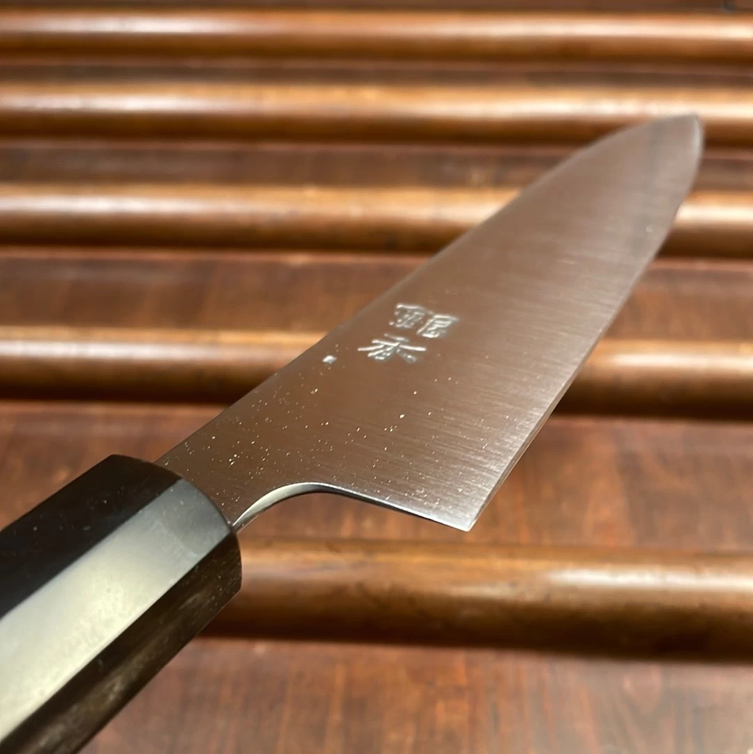Ashi Hamono Ginga 180mm Wa-Gyuto Swedish Stainless With Saya 7 Ashi Hamono Ginga 180mm Wa-Gyuto Swedish Stainless With Saya - Image 5