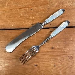 Vintage Fein Stahl Buckels Table Knife & Fork Hand Ground Mother Of Pearl 1900-1920's? 11 Vintage Fein Stahl Buckels Table Knife & Fork Hand Ground Mother Of Pearl 1900-1920's? -Knife shop image a80e9cba e82c 4898 afb6 ad505c411844