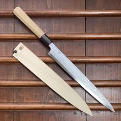 Sakai Kikumori Kikuzuki Uzu 270mm Yanagi Aogami 1 Wth Saya