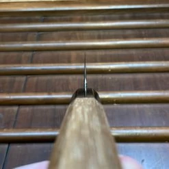 Myojin Naohito 210mm Kiritsuke Gyuto SG2 Stainless Kasumi Teak -Knife shop image a9fe0e67 9937 4dd2 b817 efe1b817a22a